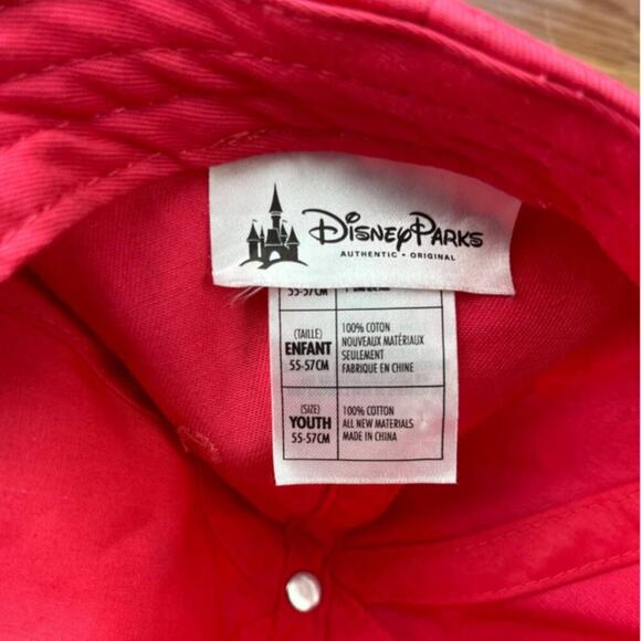 Disney Minnie Mouse Tribal Bill Youth Girls Pink Strapback Hat - Picture 6 of 8